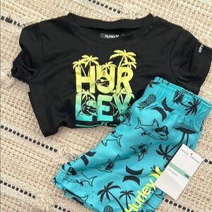 Hurley Kids Swim Set - Black and Blue